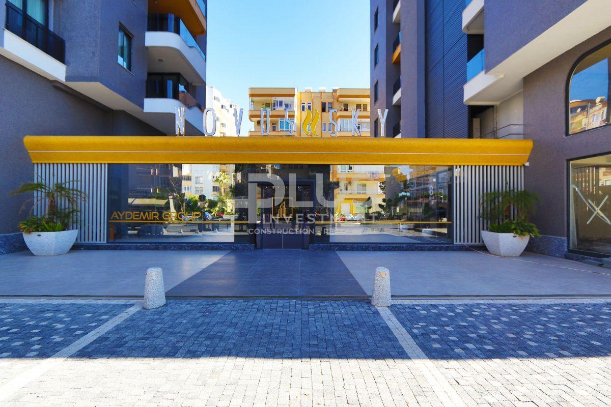 Квартира с 1 спальней и видом на море продается в комплексе NOVUS SKY Residence в Махмутларе