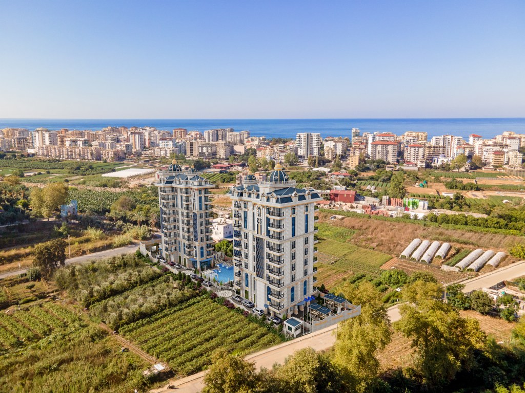 Mahmutlar Alanya'da yeni bir proje kapsamındaki daireler