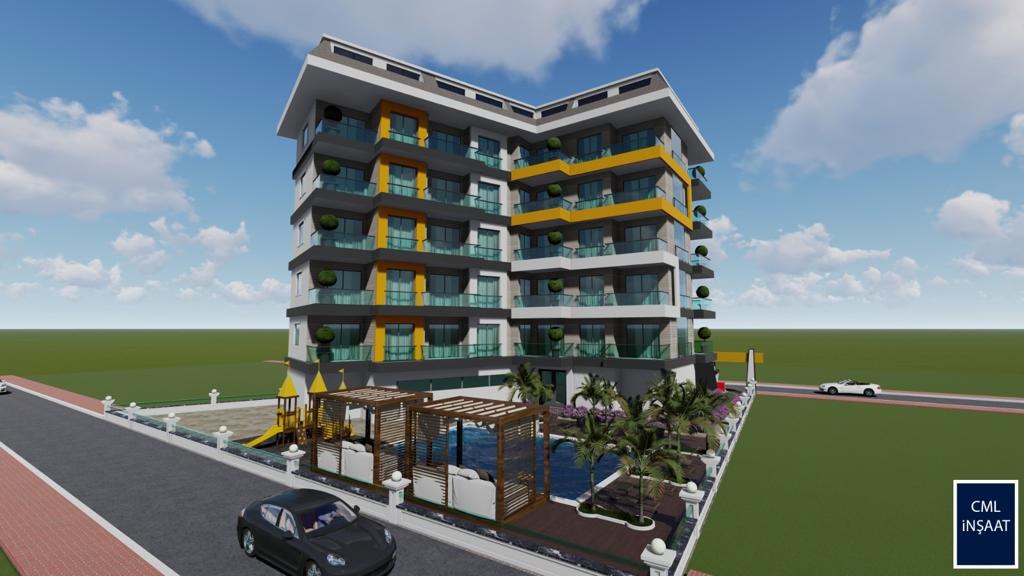 Apartments in a new residential complex in Avsallar Alanya