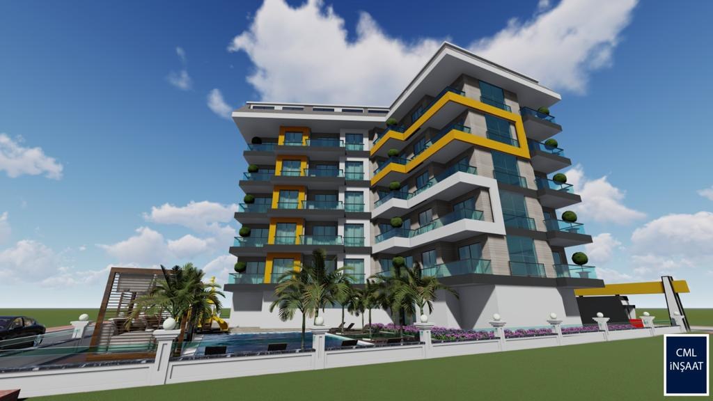 Apartments in a new residential complex in Avsallar Alanya