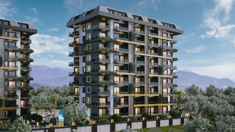 "Olive Paradise" Квартиры в новом ЖК в Авсалларе