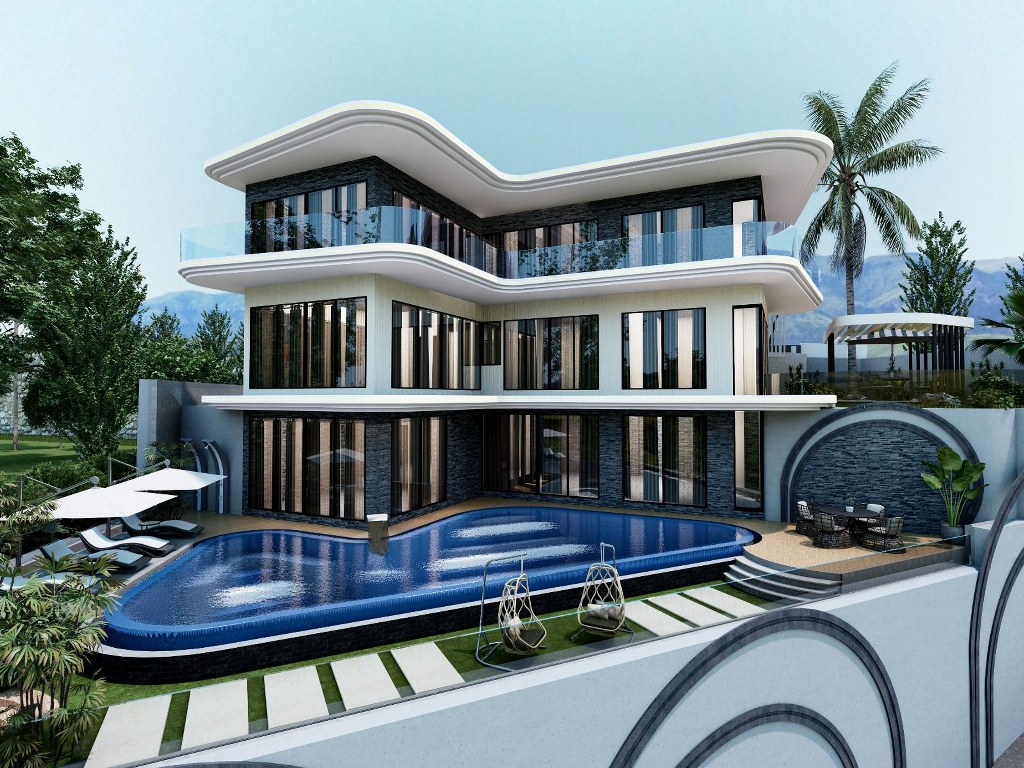 New luxury villa with sea view