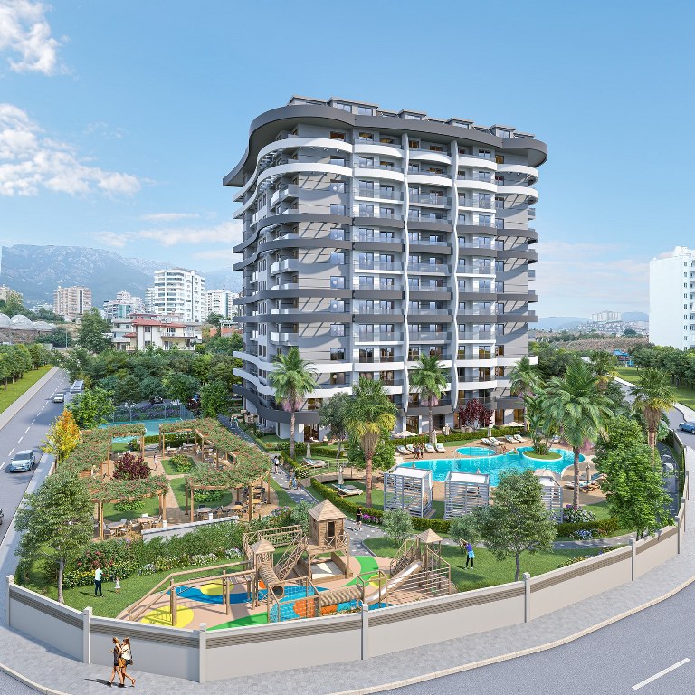 The Taurus Residence Новый комплекс с полной инфраструктурой в Махмутлар