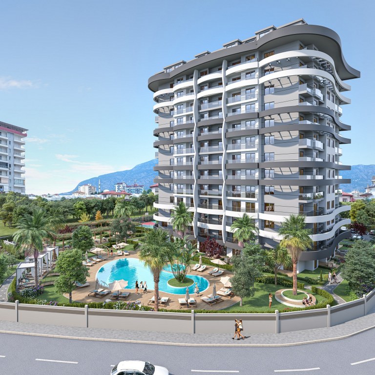 The Taurus Residence Новый комплекс с полной инфраструктурой в Махмутлар