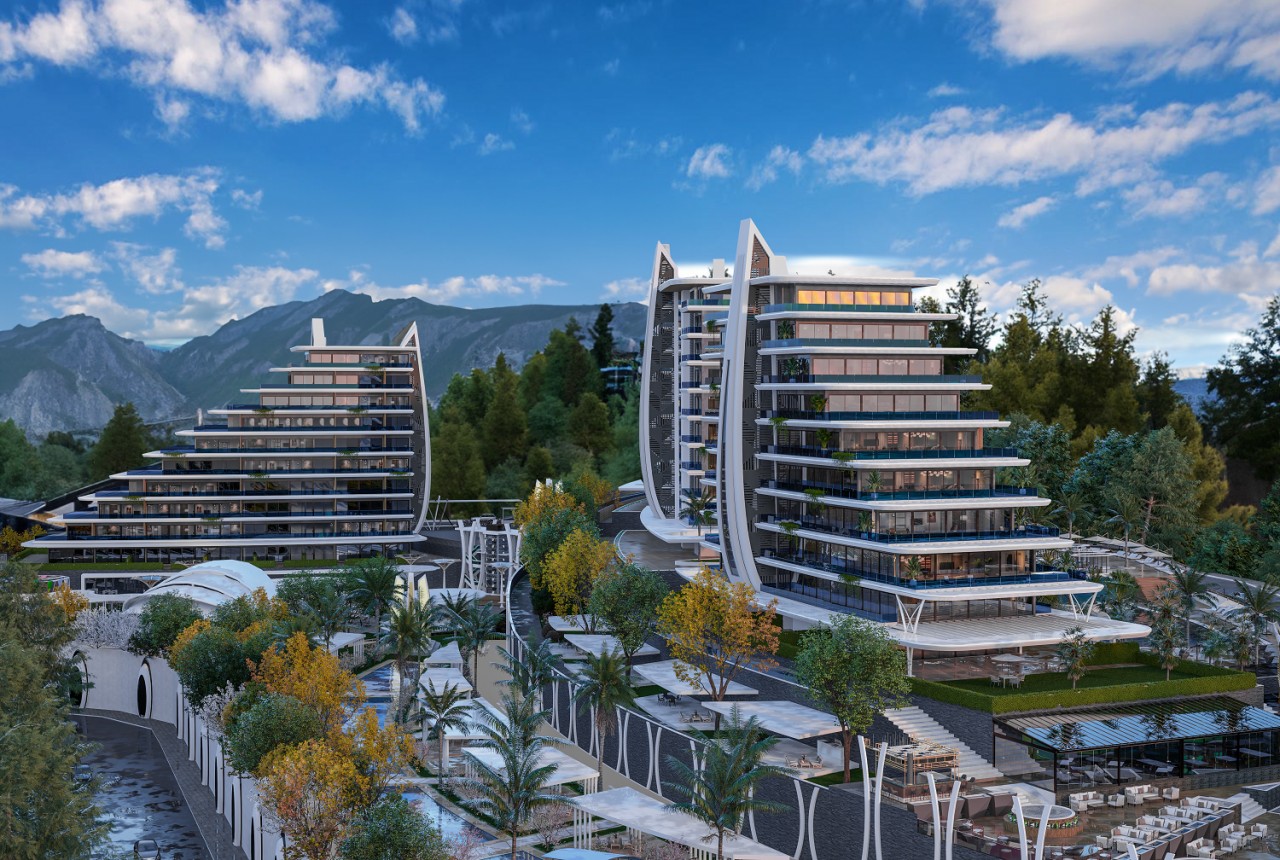«Özdence Hill» Проект самого элитного жилого комплекса в Алании